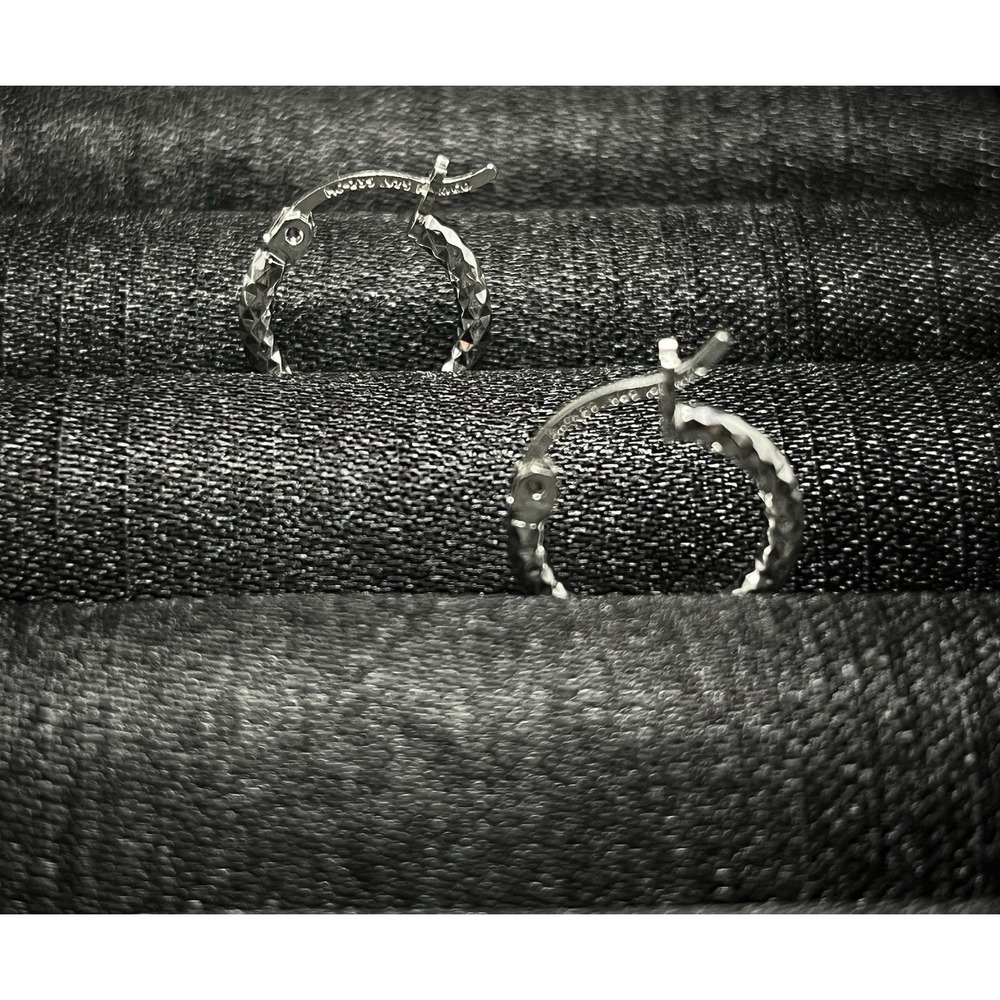 Arracadas de Plata 925 Silver Hoop Earrings